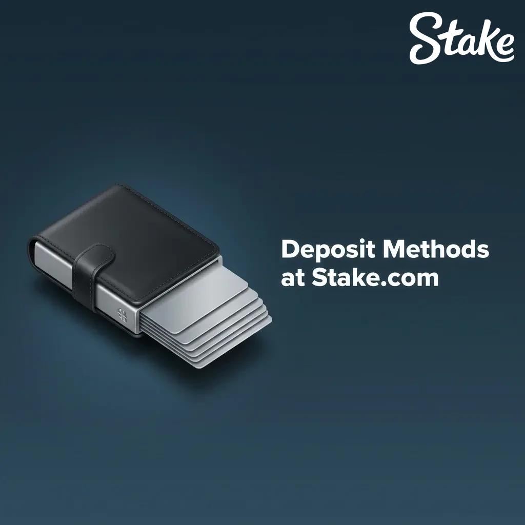 Stake.com wallet interface showing steps to deposit INR funds using local Indian payment methods.