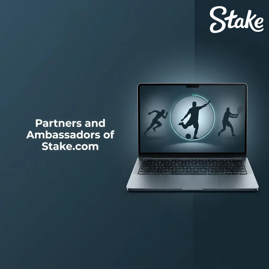 Stake.com global partners and ambassadors including Drake, Sergio Agüero, UFC, and Alfa Romeo F1 Team.