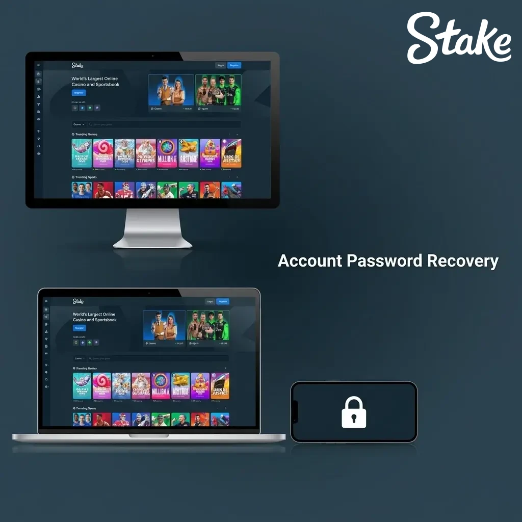 Step-by-step guide for Stake.com account password recovery to securely reset your login credentials.