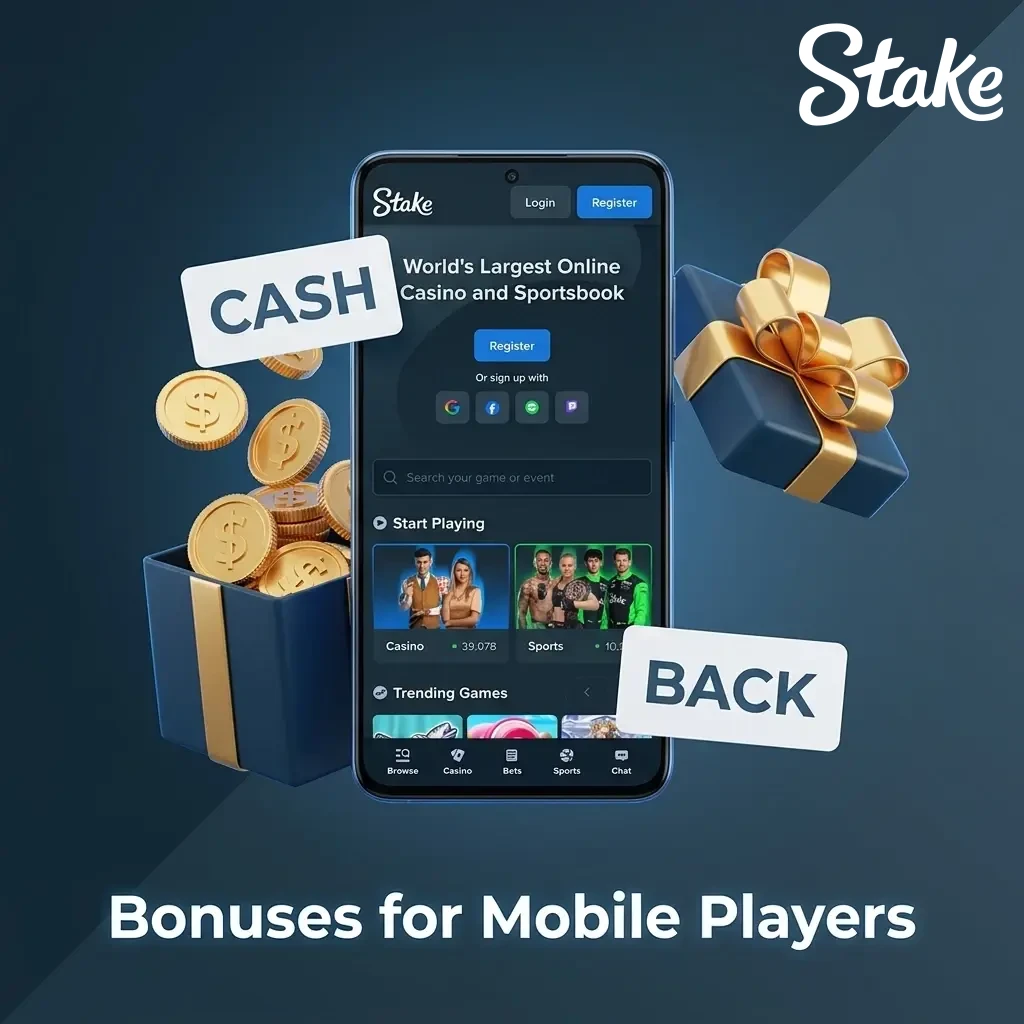Mobile player claiming exclusive casino bonuses and promotional rewards on a smartphone.