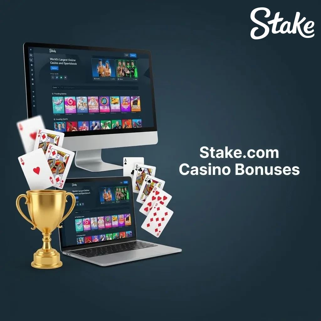 Stake.com casino bonuses featuring daily slot challenges, multiplier races, and level-up rewards.