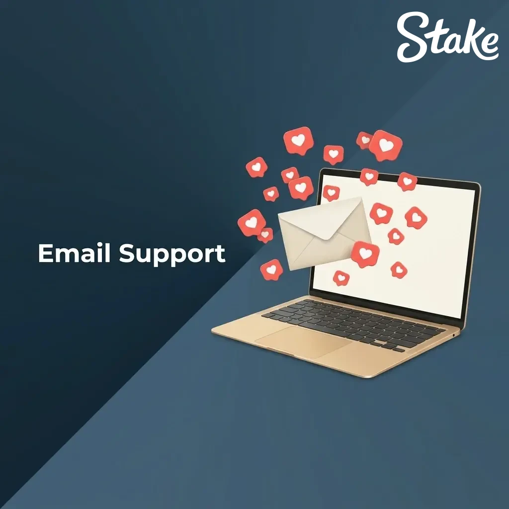 Stake.com email support for secure customer service, complex account enquiries, KYC reviews, and detailed reports.