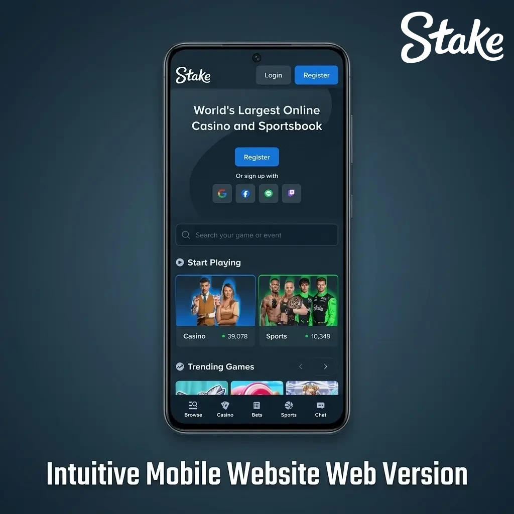 Intuitive mobile betting website with full game access, secure payments, and zero-download cross-platform play.