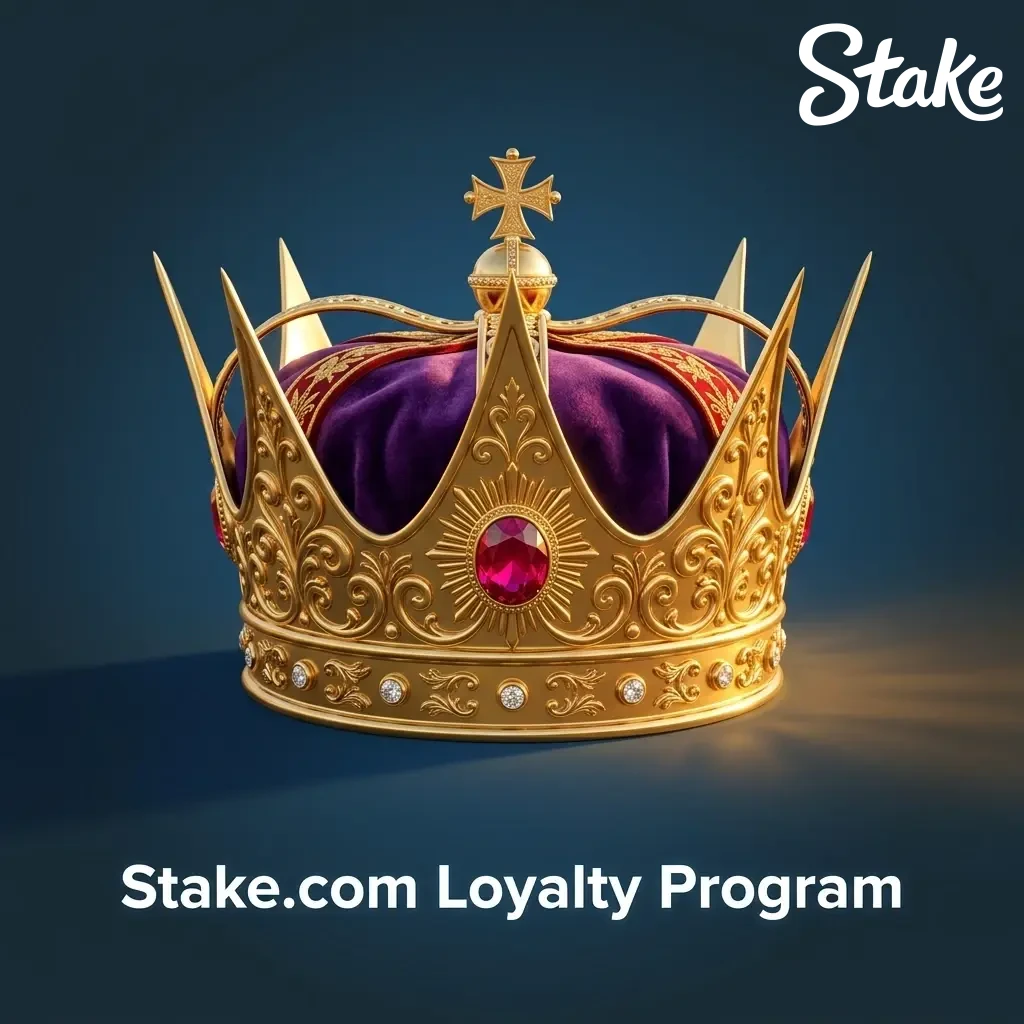 Stake.com VIP loyalty program featuring reward tiers, level-up bonuses, and rakeback for casino and sports betting.