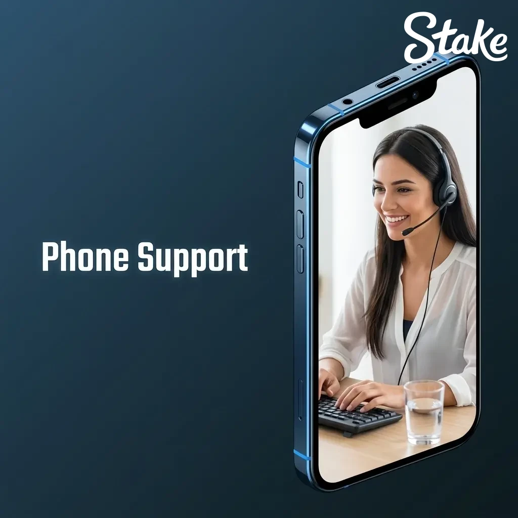 Stake.com 24/7 phone support helpline in India offering quick voice assistance for urgent account and deposit issues.