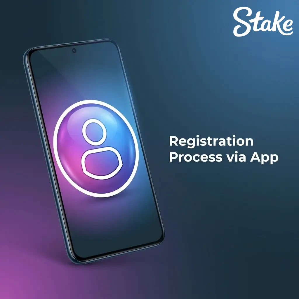 Mobile app screen detailing the step-by-step registration process to create a new gaming profile.